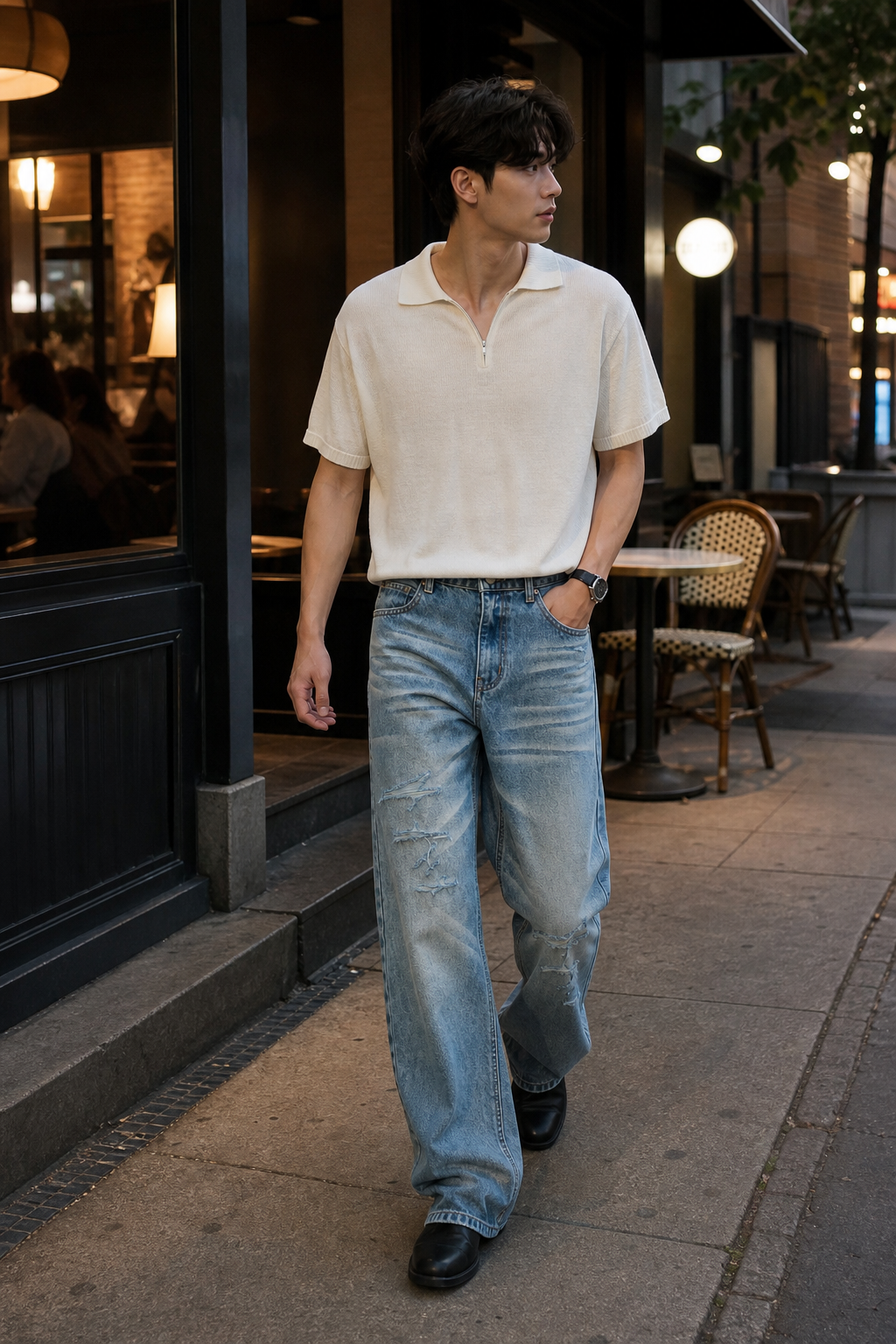 Faded Rift Wide Denim showcase 5