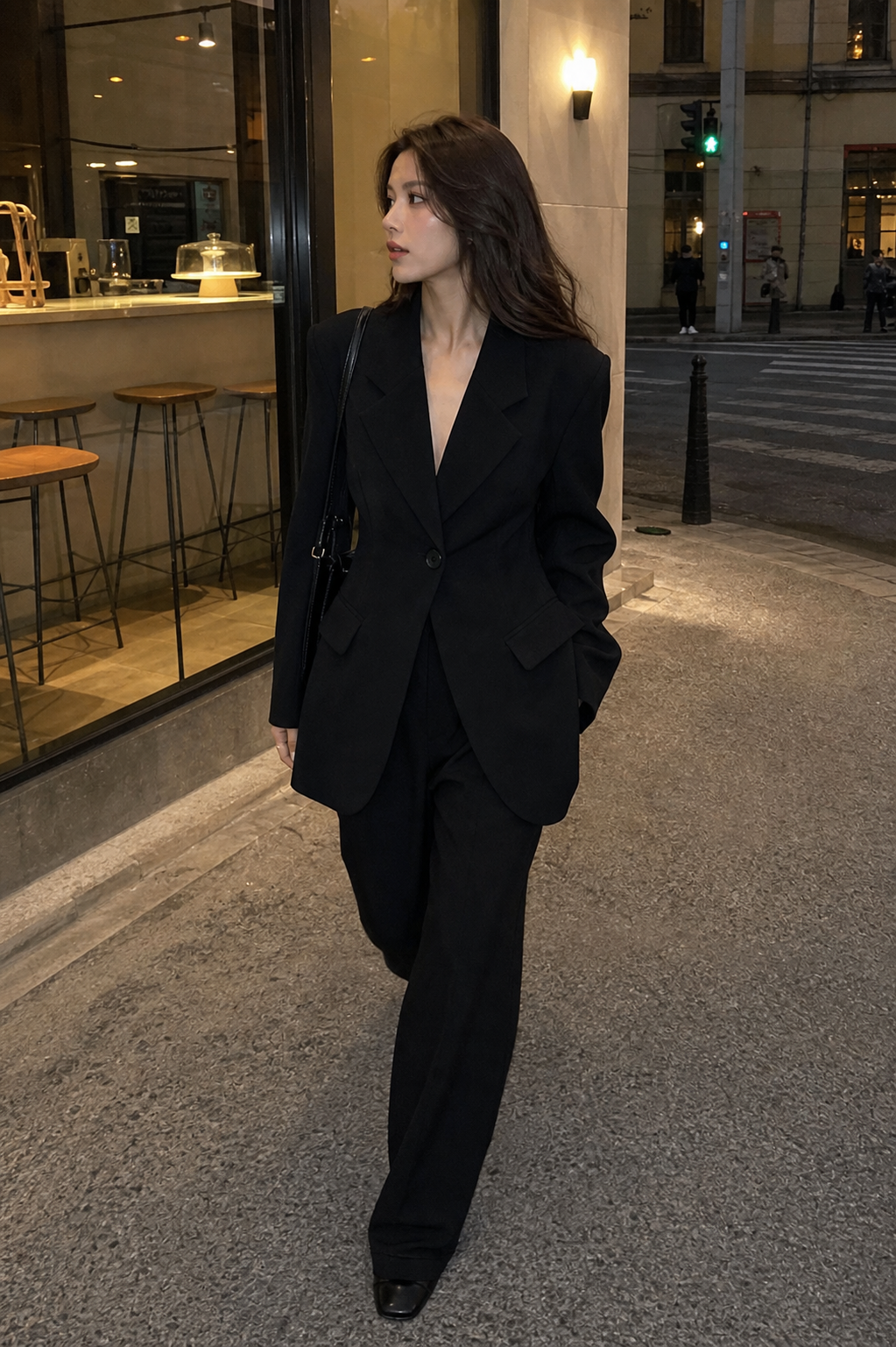 Black Designer Jacket: Slimming And Casual, Fall Collection showcase 5