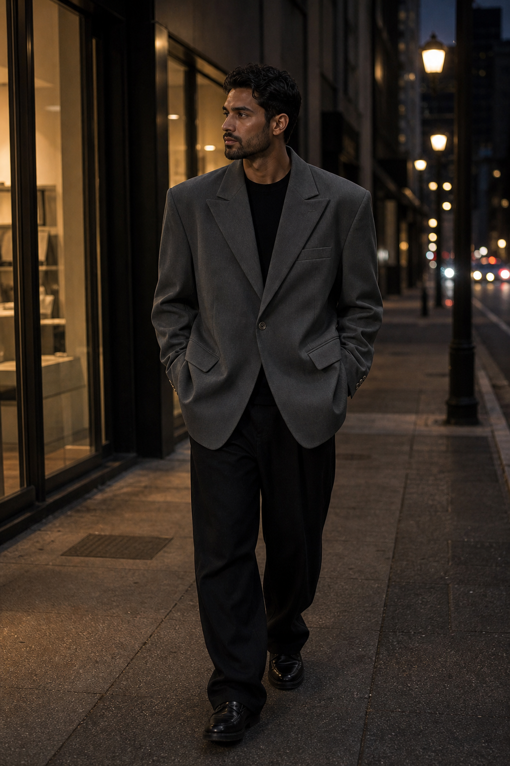 Relaxed Fit Casual Tailored Jacket showcase 5