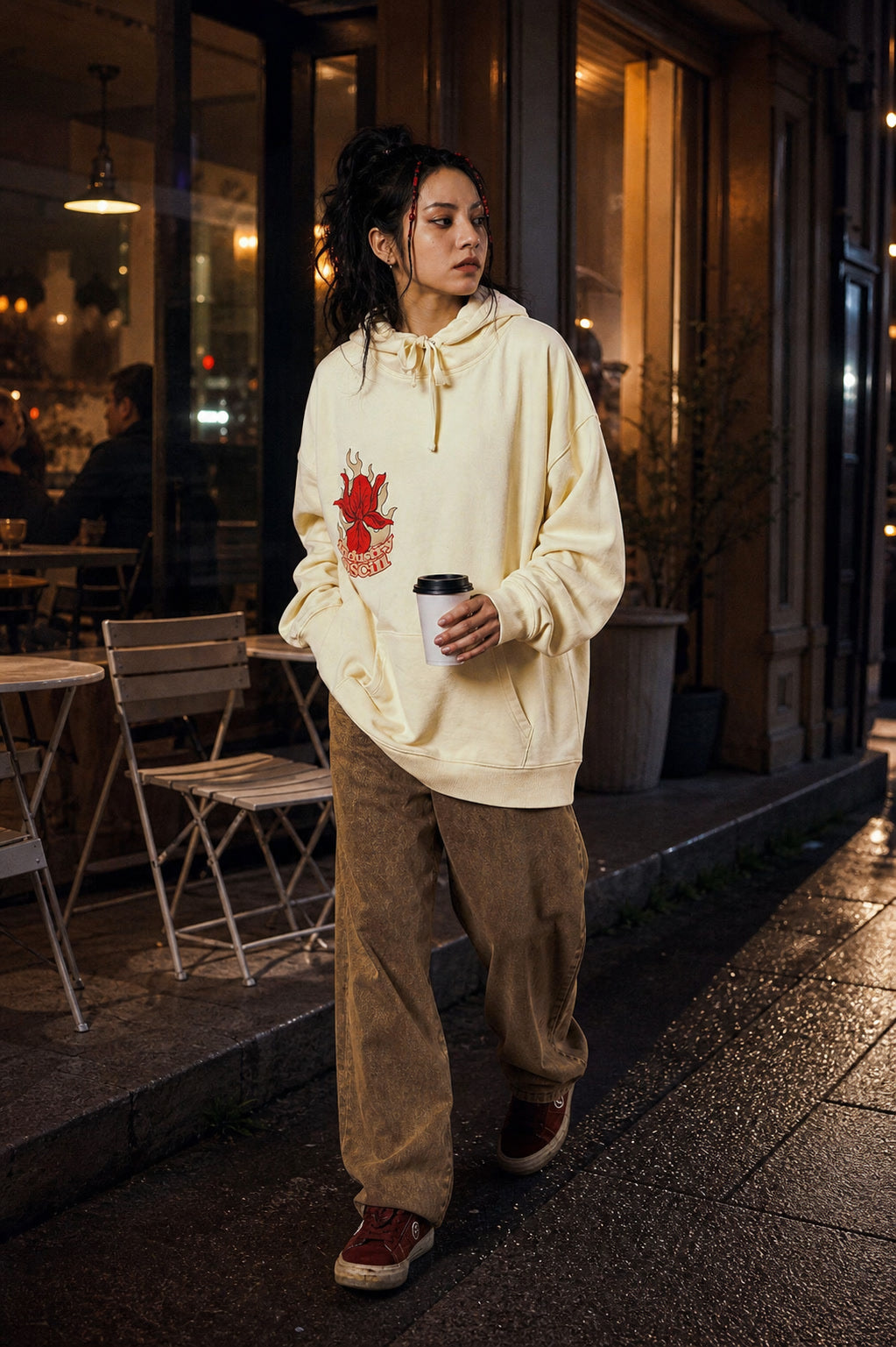 Floral Flame Hoodie showcase 5