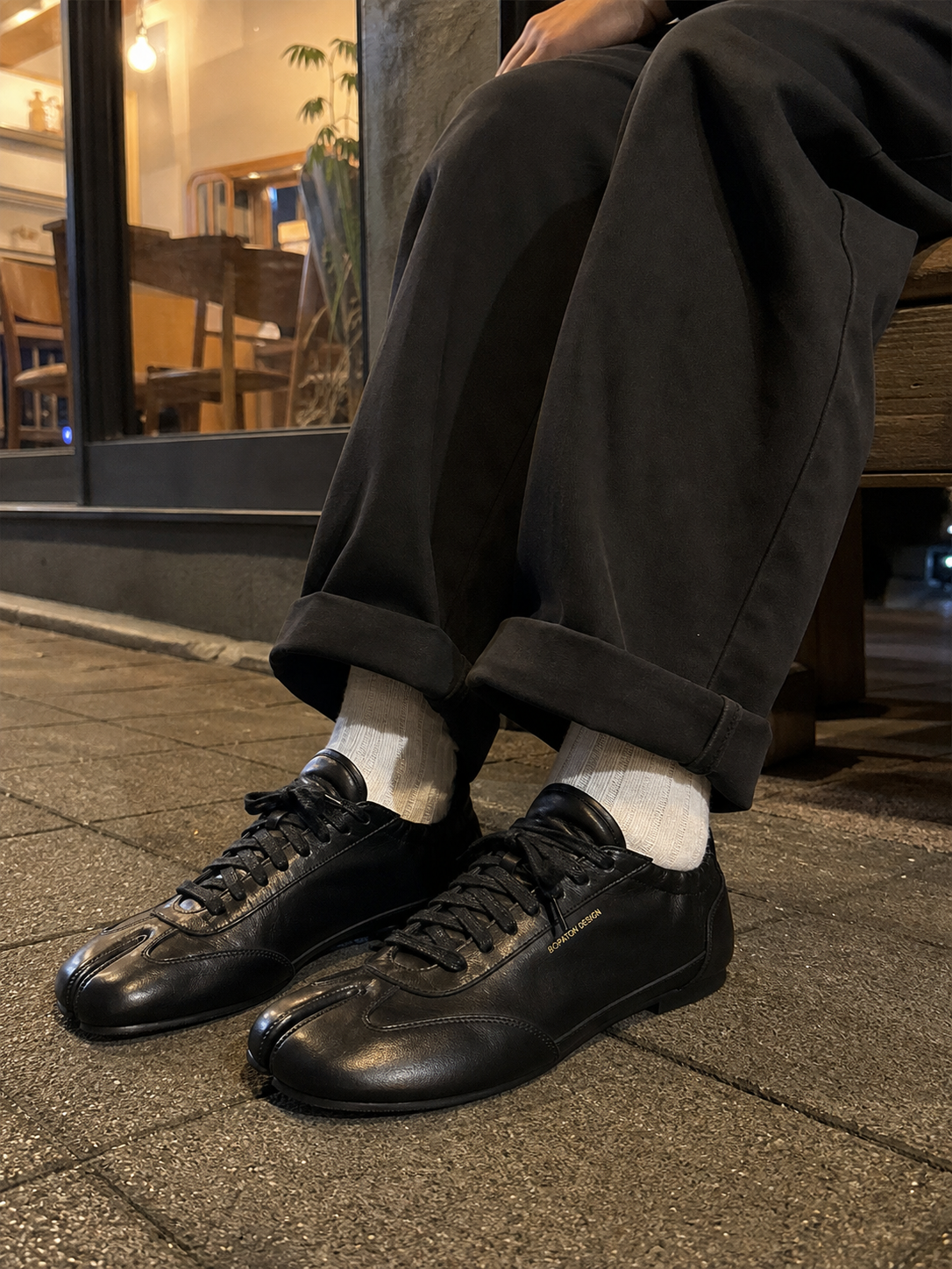 Waxed Leather Tabi Shoes showcase 5