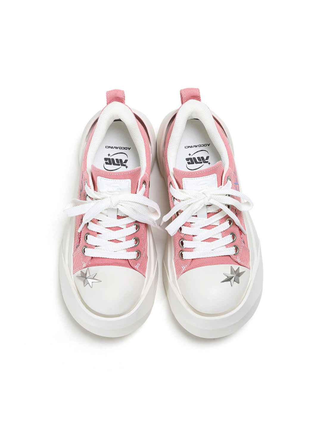 Graffiti Canvas Platform Sneakers