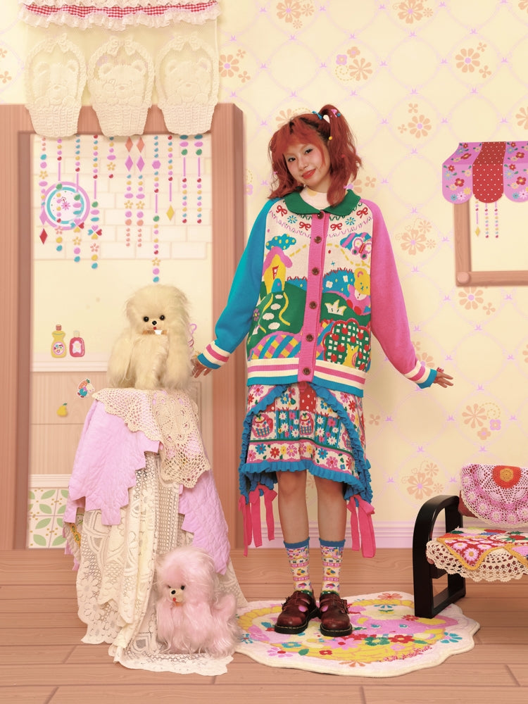Sweet Cottage Garden Knit Button Cardigan