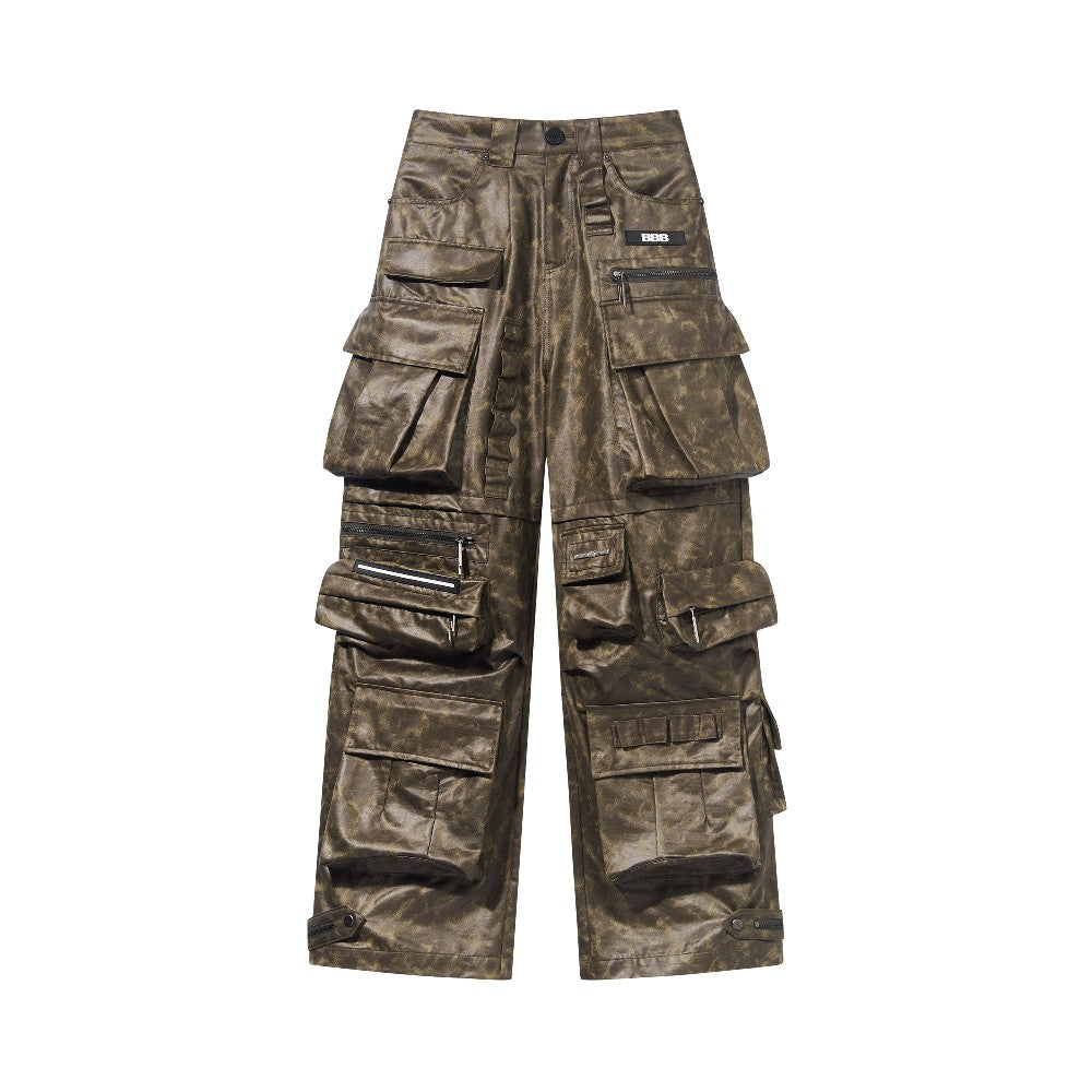 Heavy Craft Embroidered Cargo Pants - chiclara