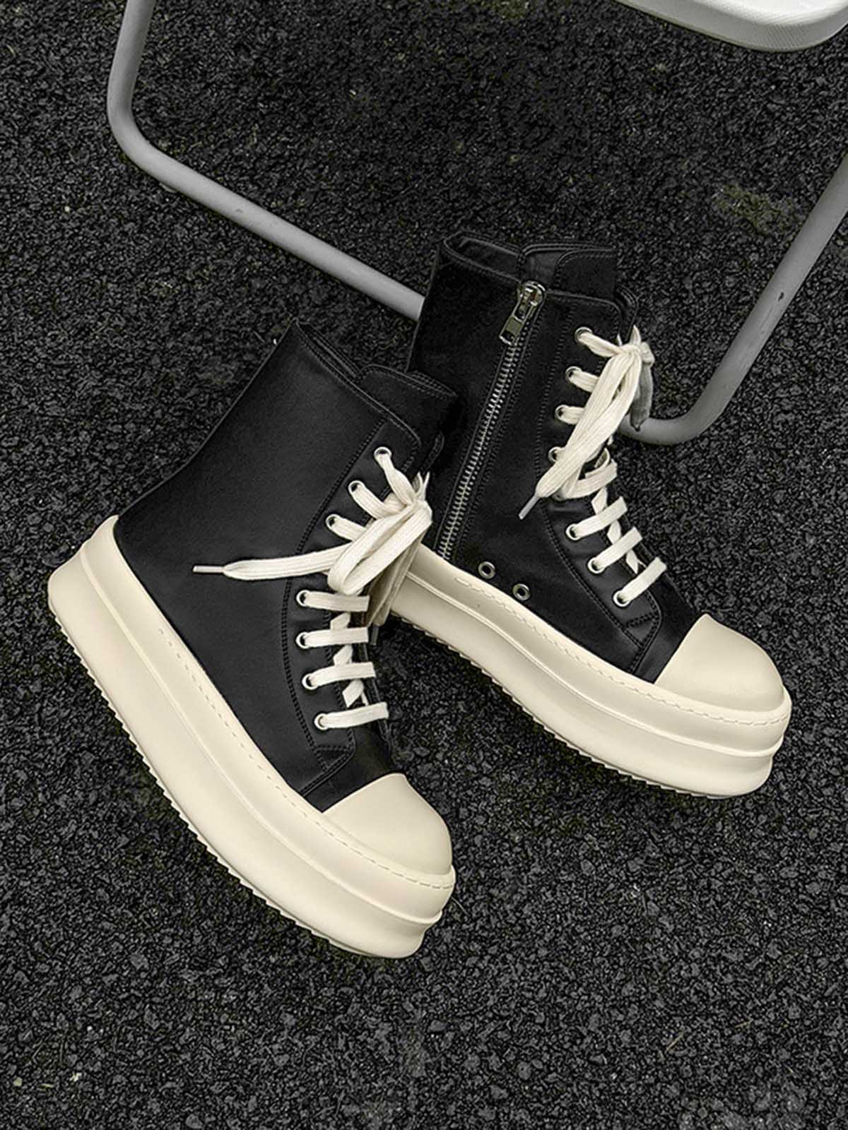 Thesupermade High-top Side Zipper Platform Sneakers - 2273