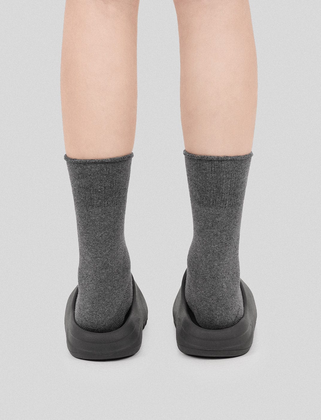 Grey Underwater Embroidered Logo Socks