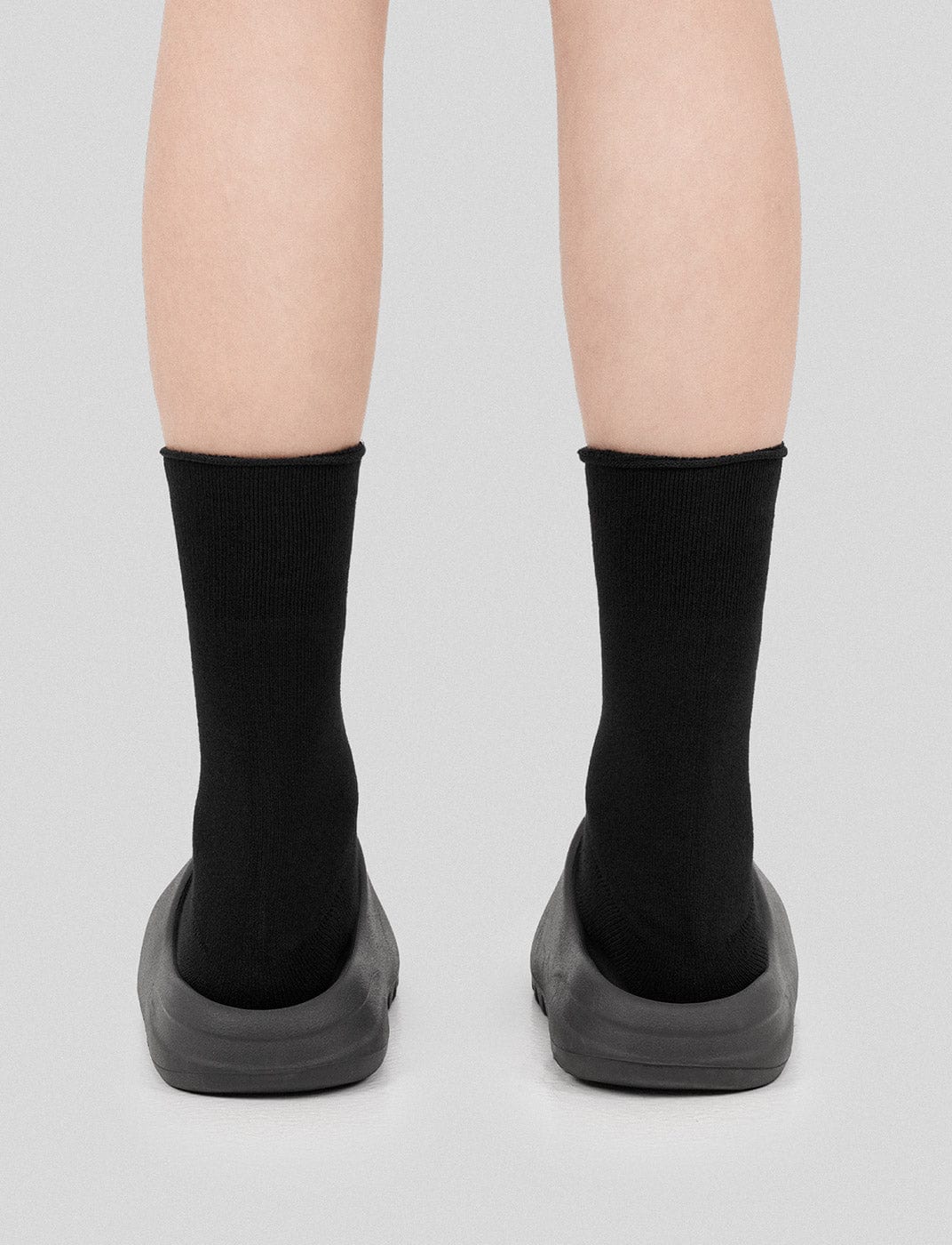 Black Underwater Embroidered Logo Socks