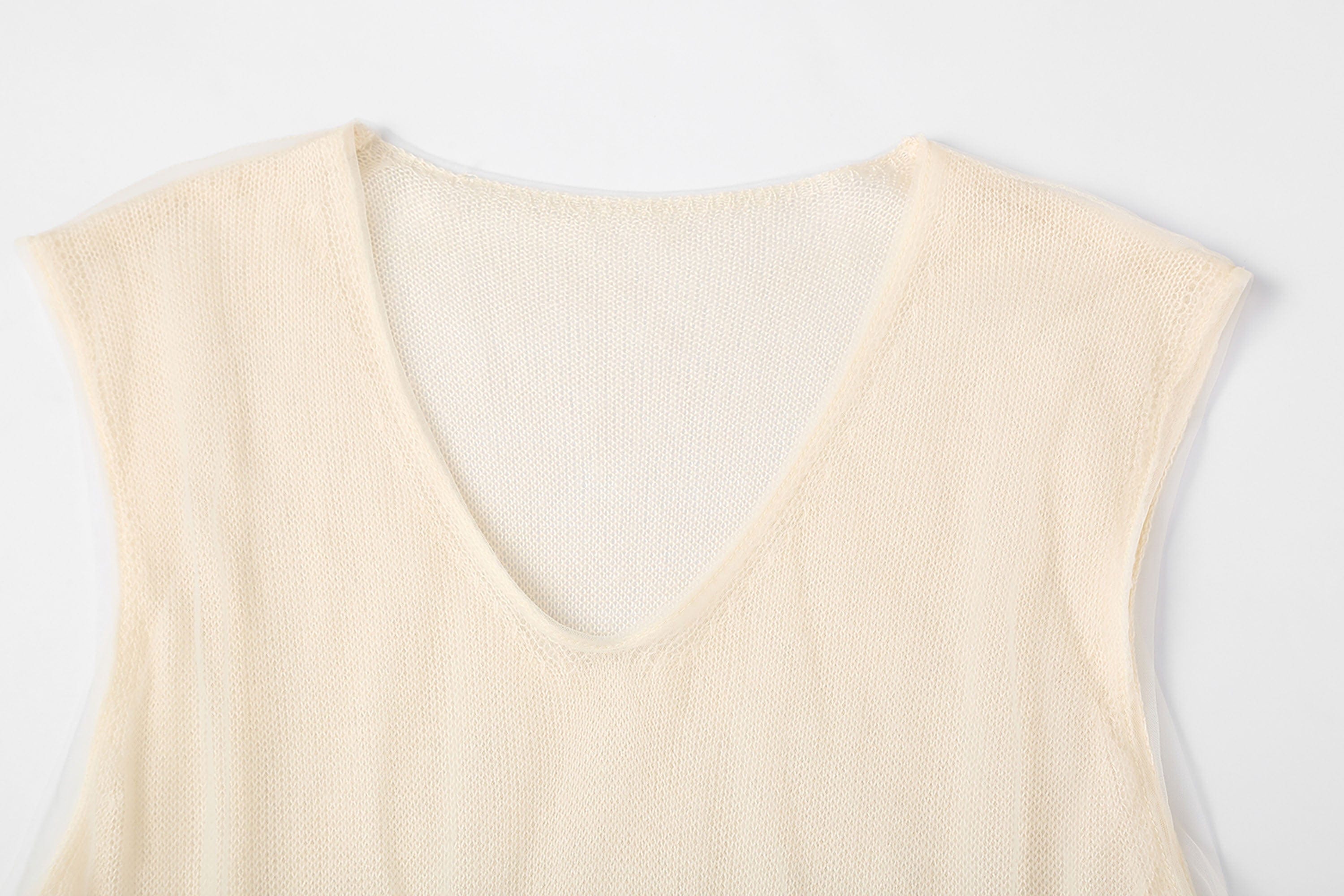 Sheer Layered Sleeveless Top