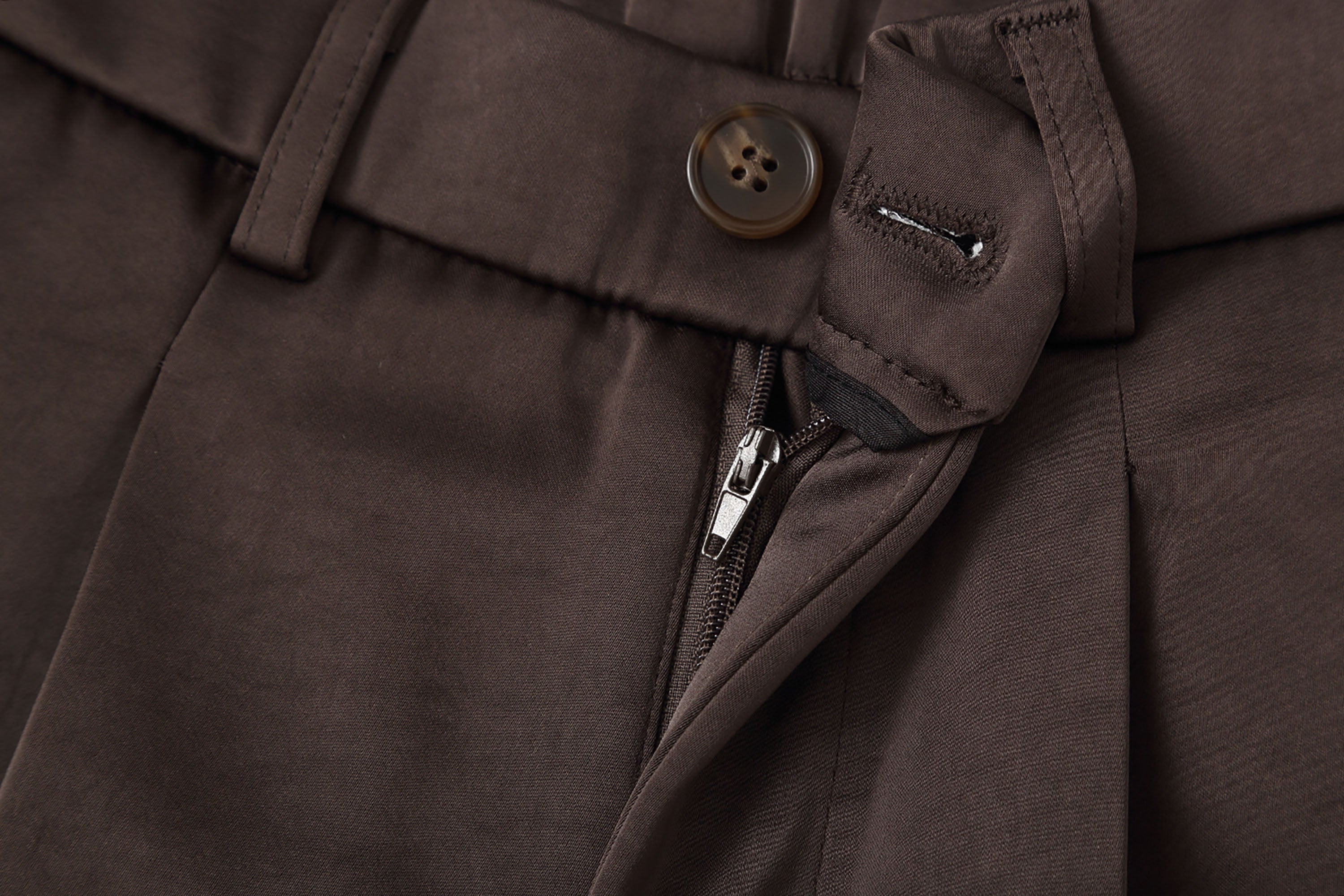 Satin Pleated Trousers