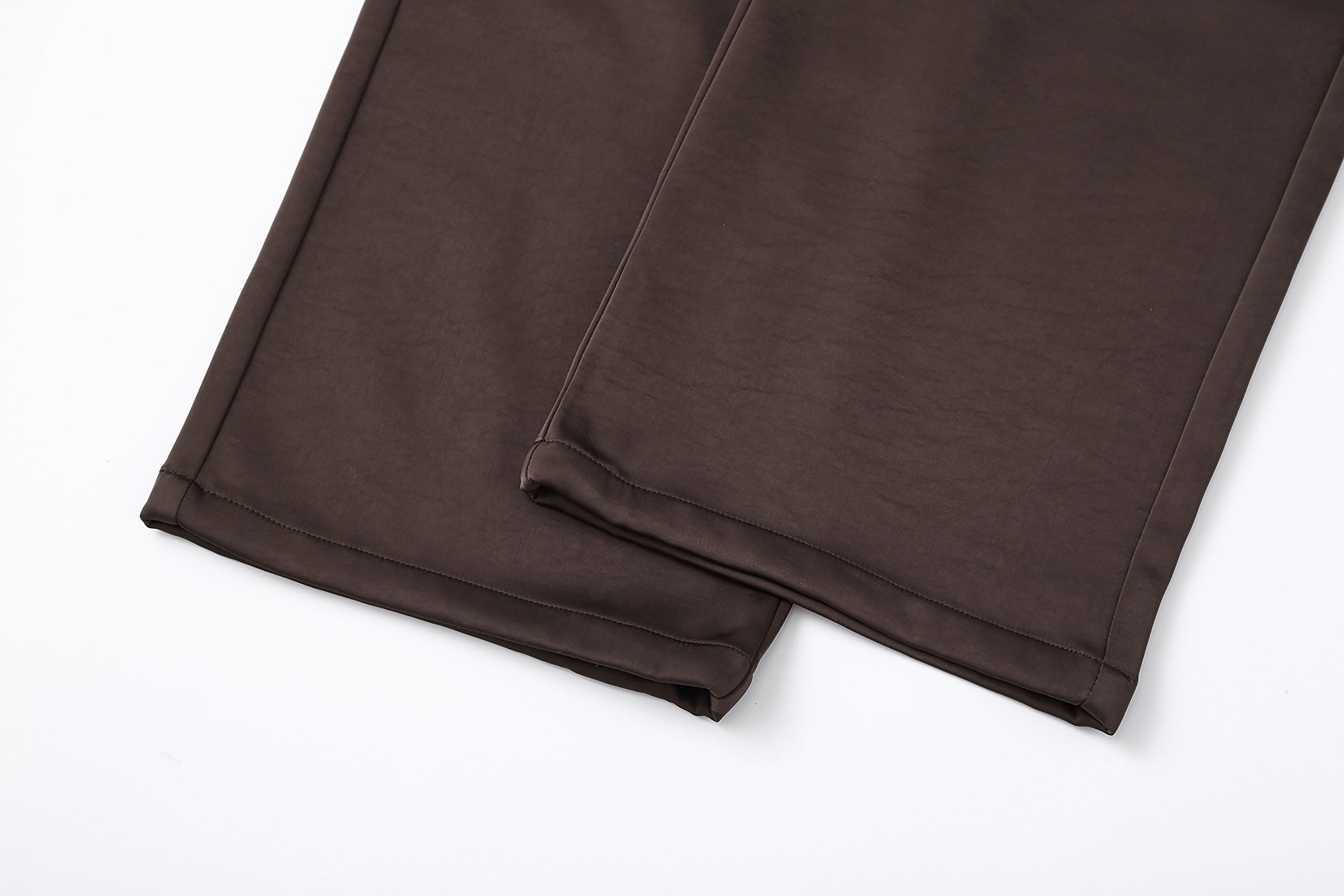 Satin Pleated Trousers