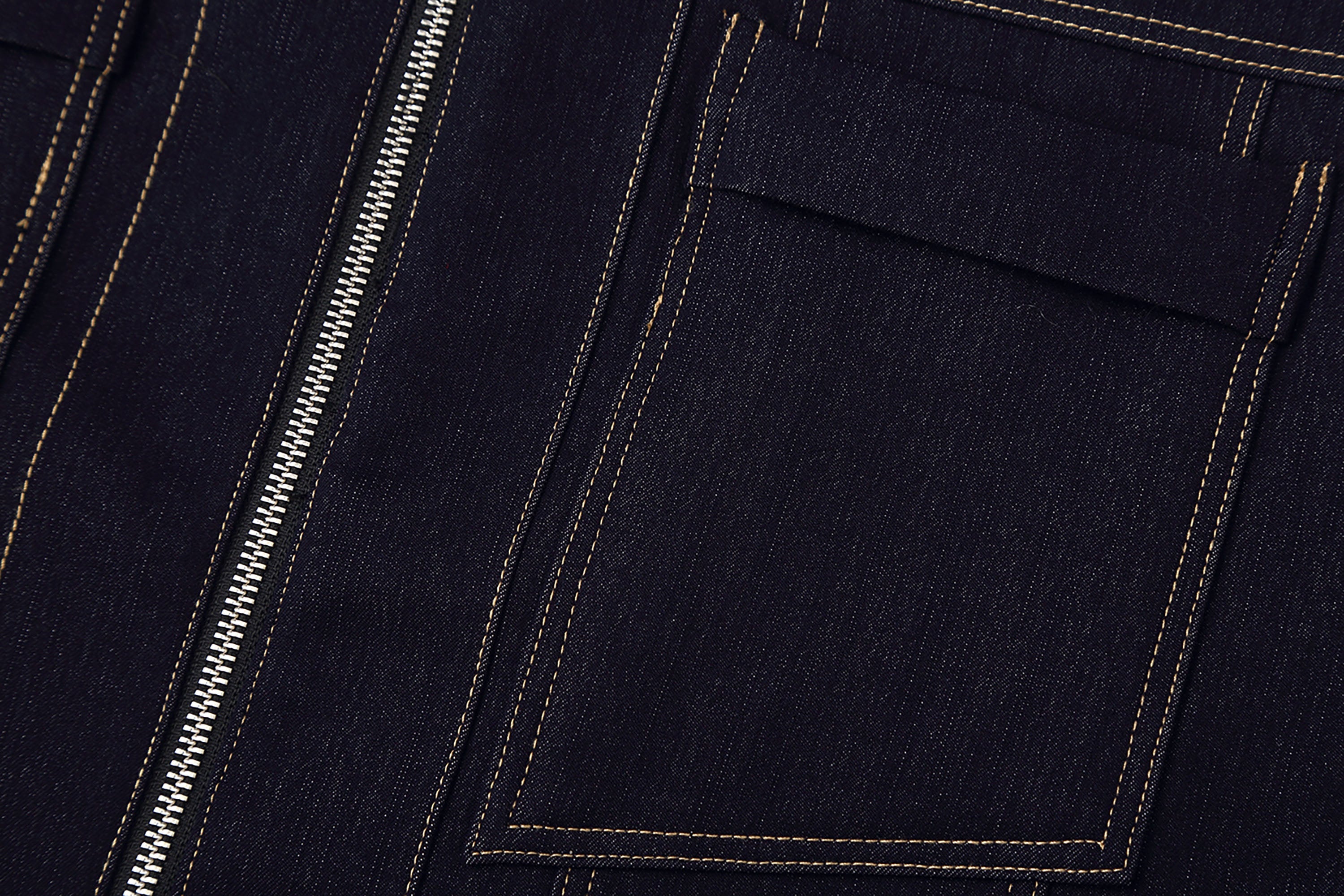 Classical Contrast Stitch Denim Jacket