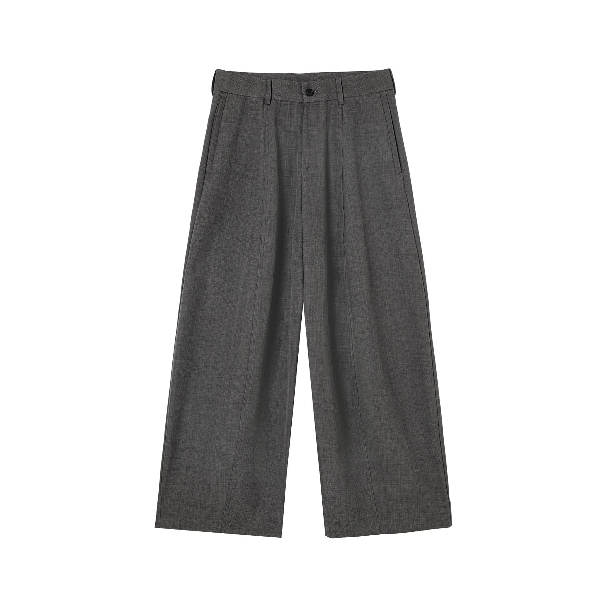 Ultra Wide-Leg Black Trousers