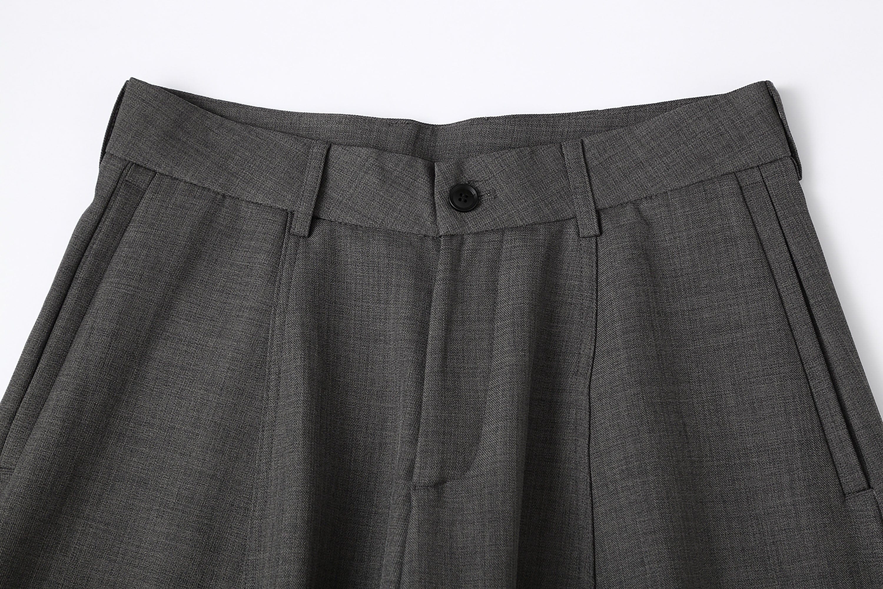 Ultra Wide-Leg Black Trousers