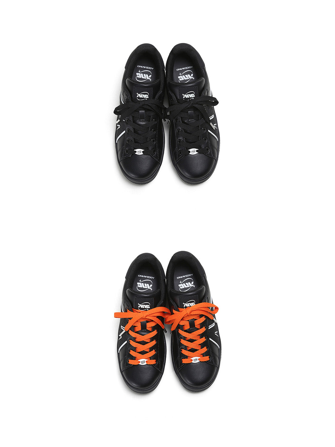 Platform Sneakers with 3 Interchangeable Laces
