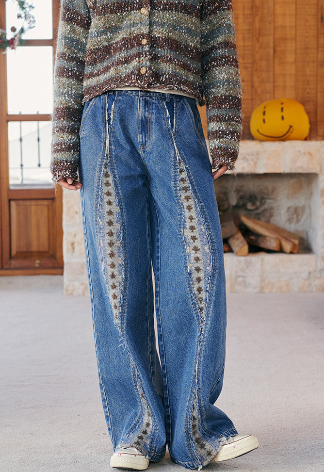 Corduroy Eye-Design Casual Pants