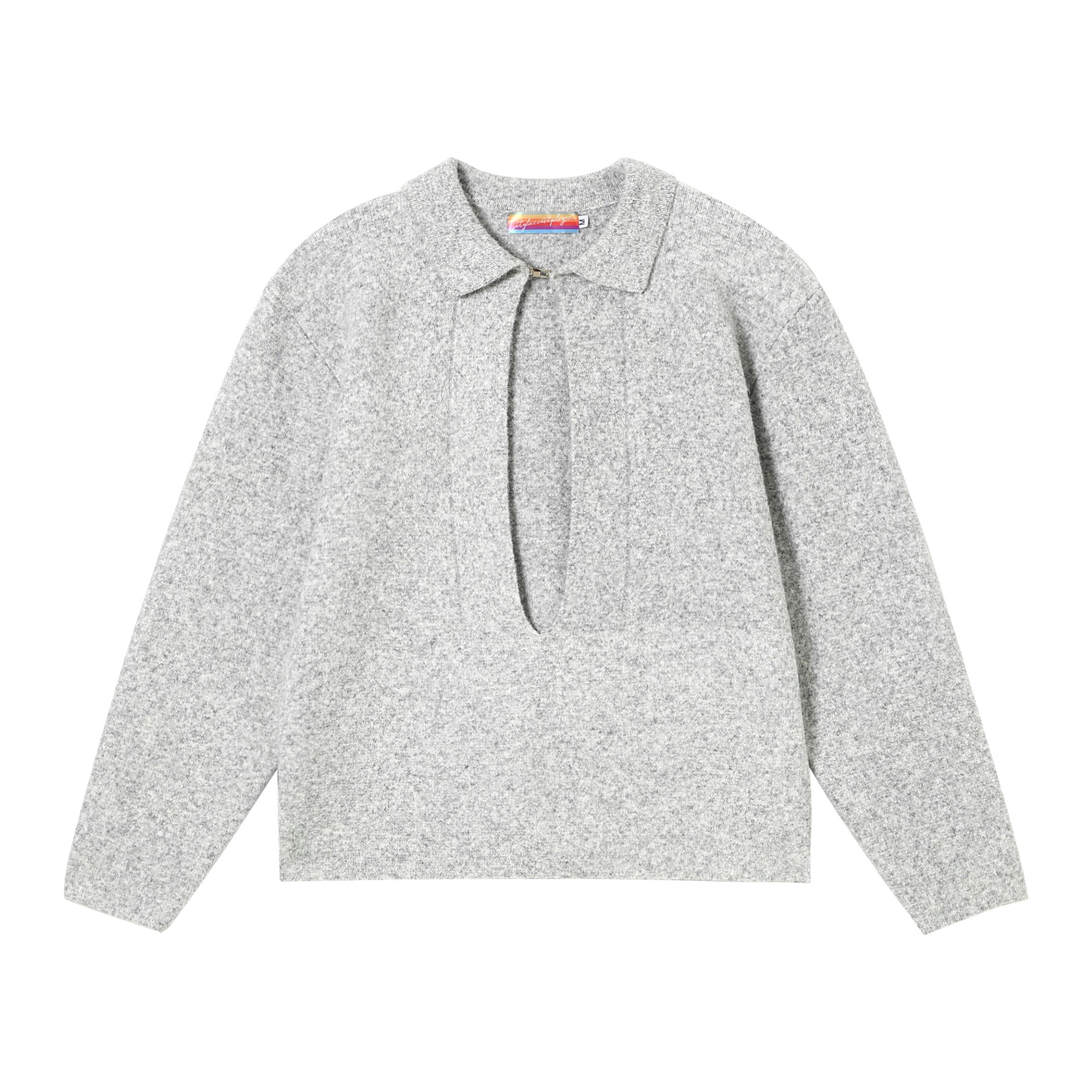 Deep V-Neck Wool Pullover