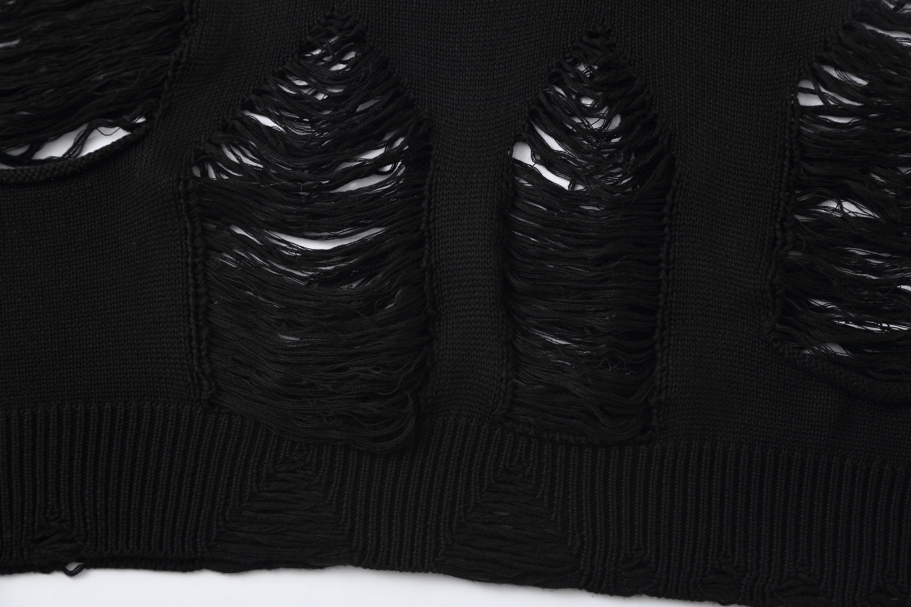 Distressed Oversized Knit Sweater