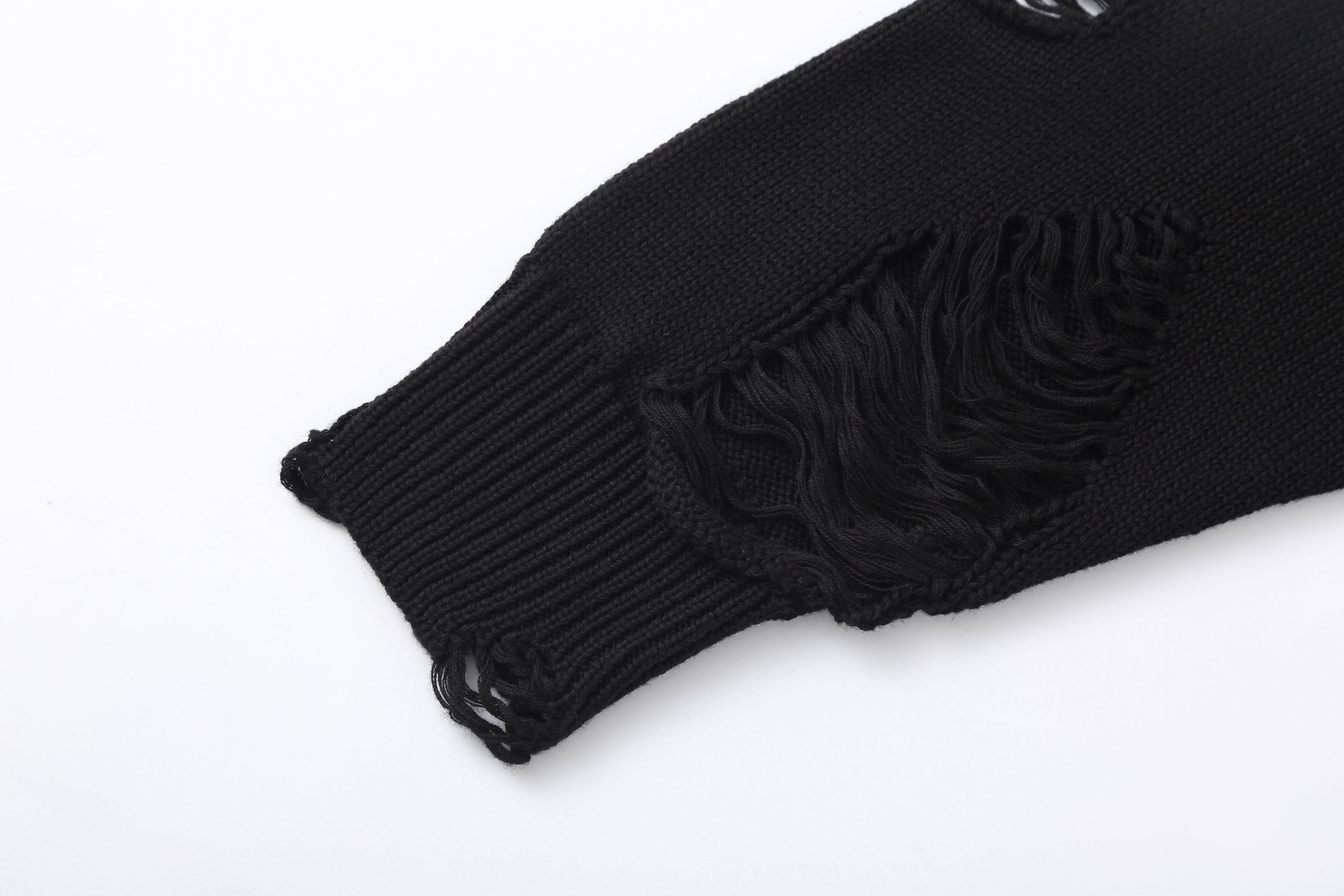 Distressed Oversized Knit Sweater