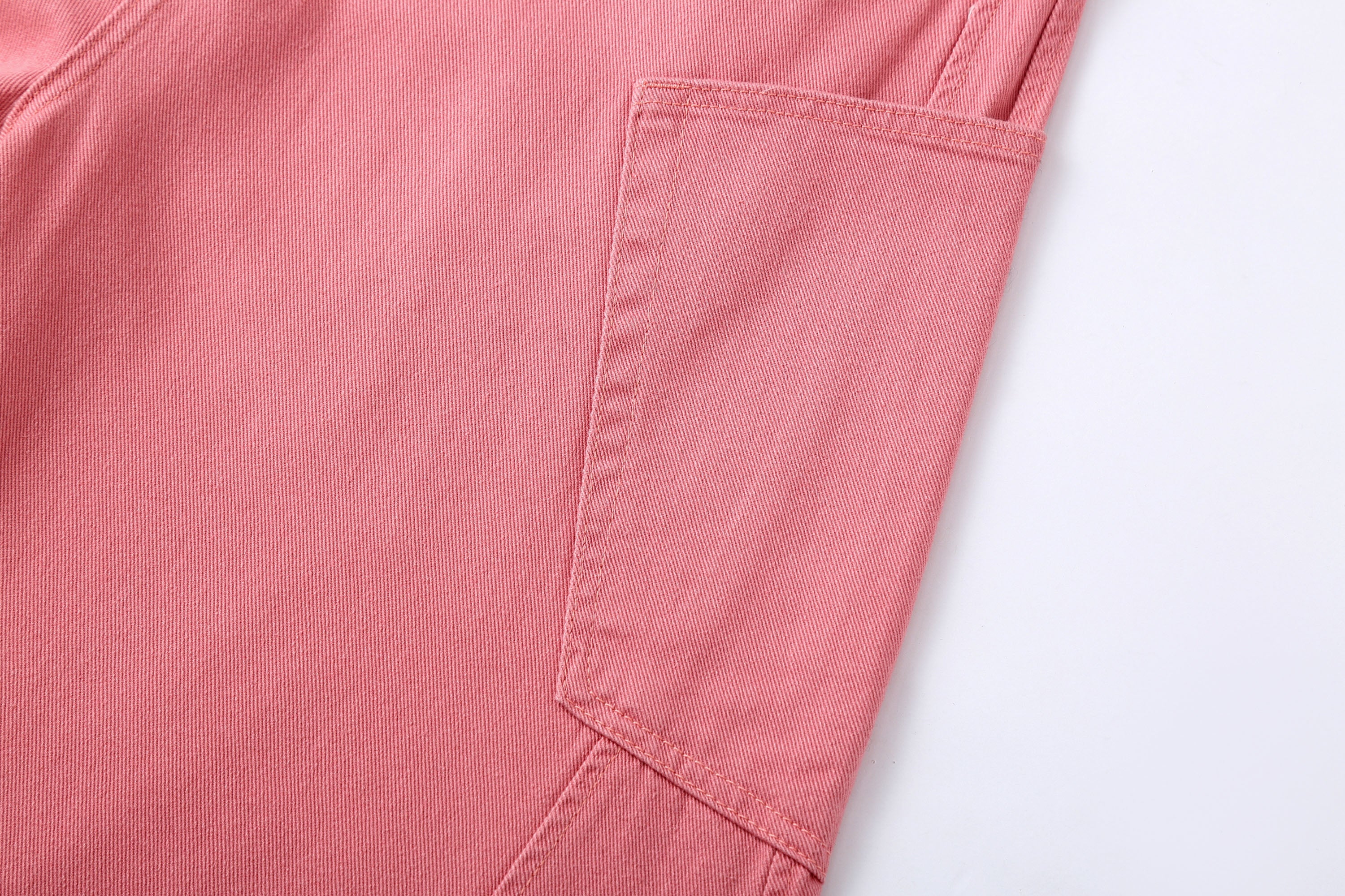 Pink Utility Wide-Leg Pants