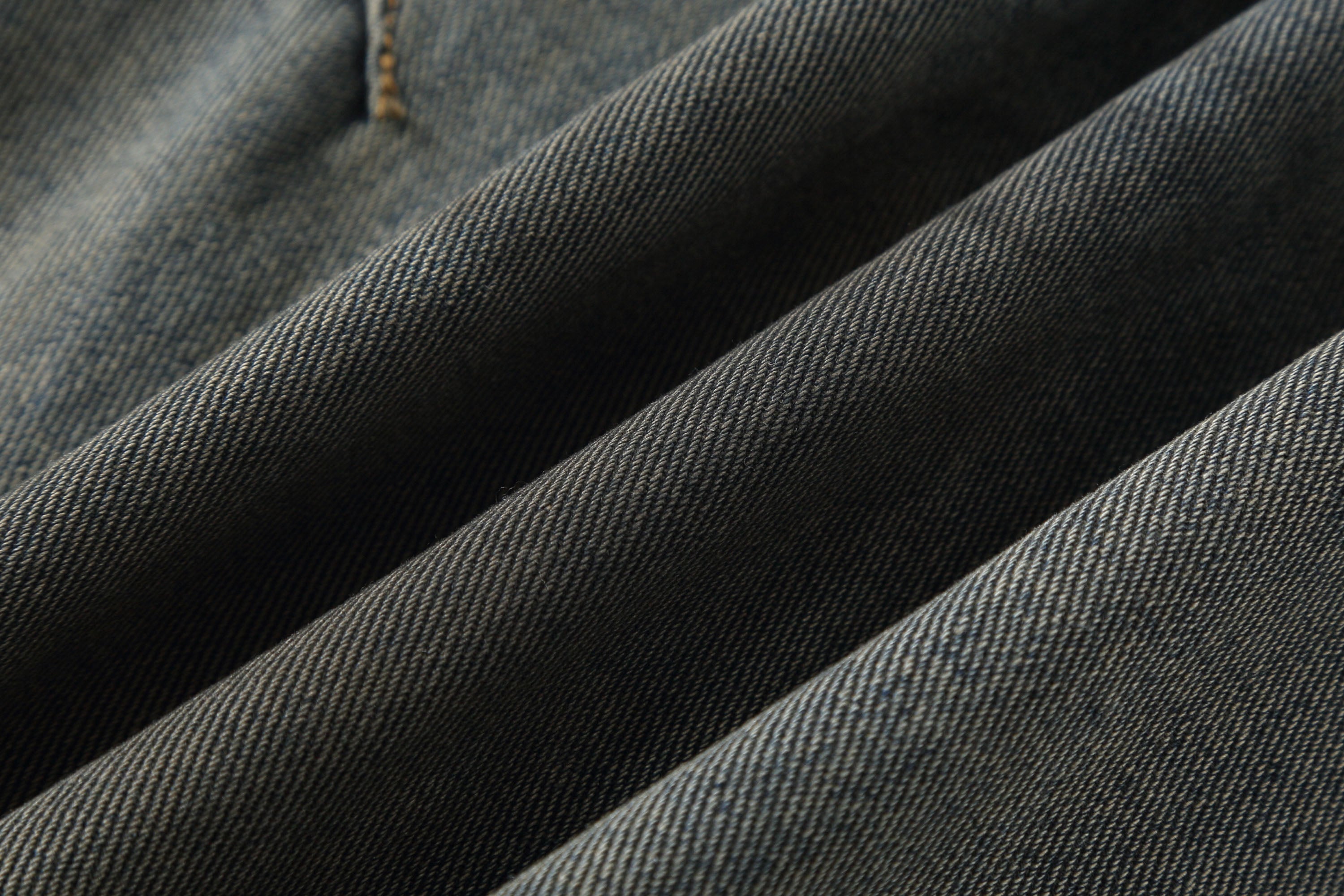 Distressed Washed Black Wide-Leg Jeans