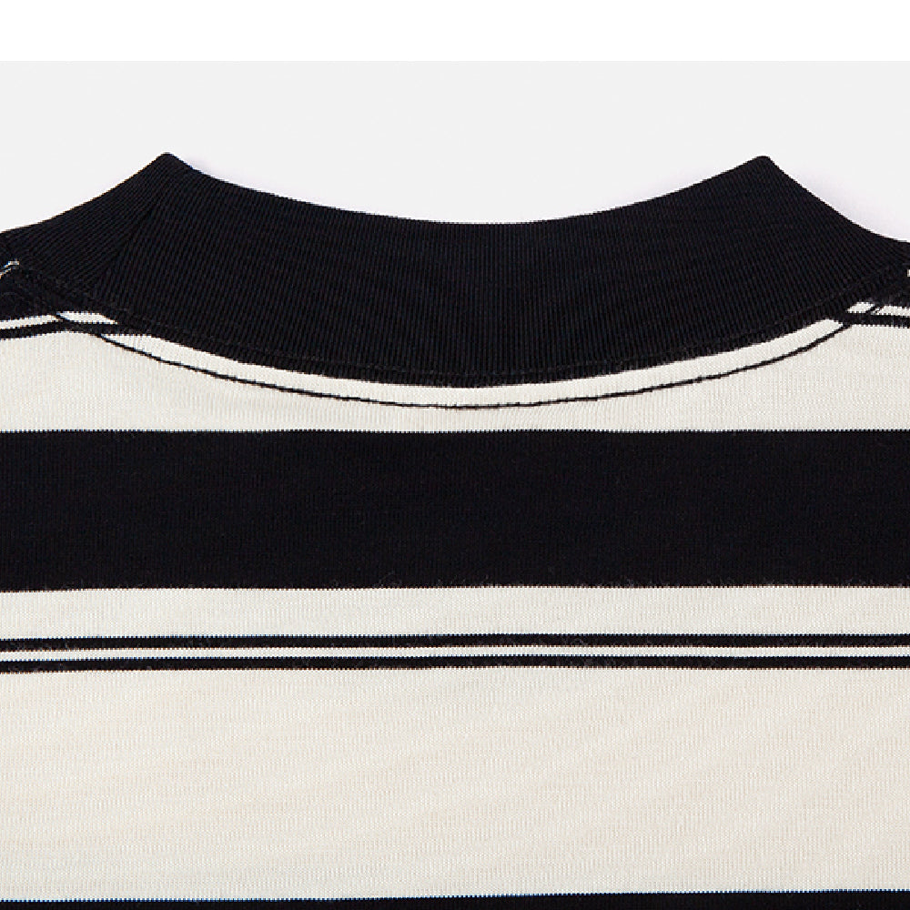 320G Heavyweight Striped Oversized Tee - chiclara