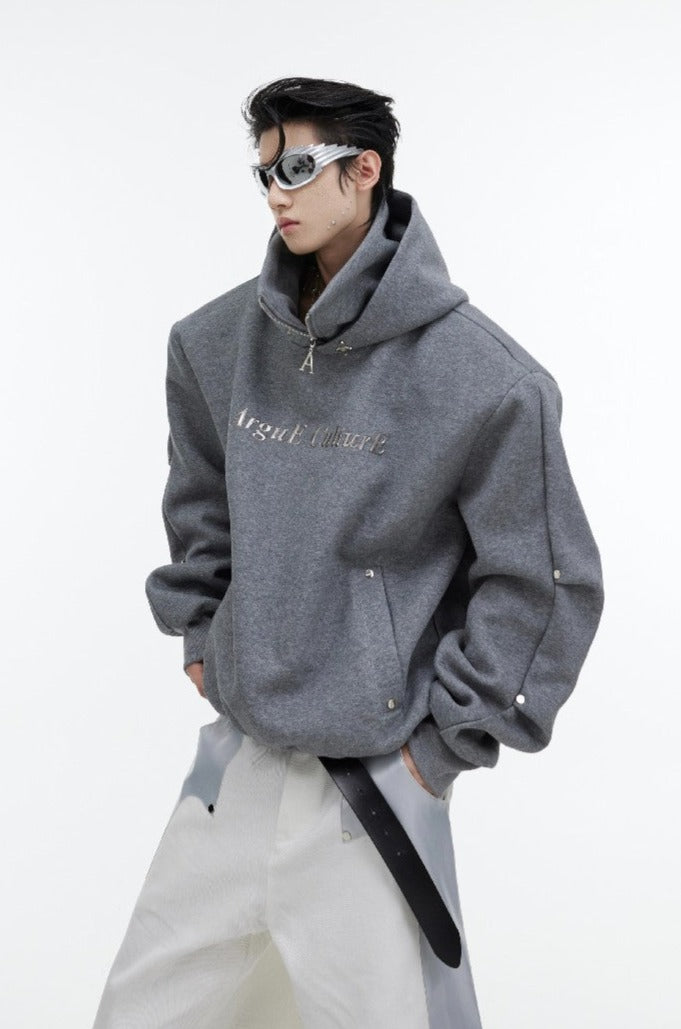 Oversized Hoodie with Logo - chiclara