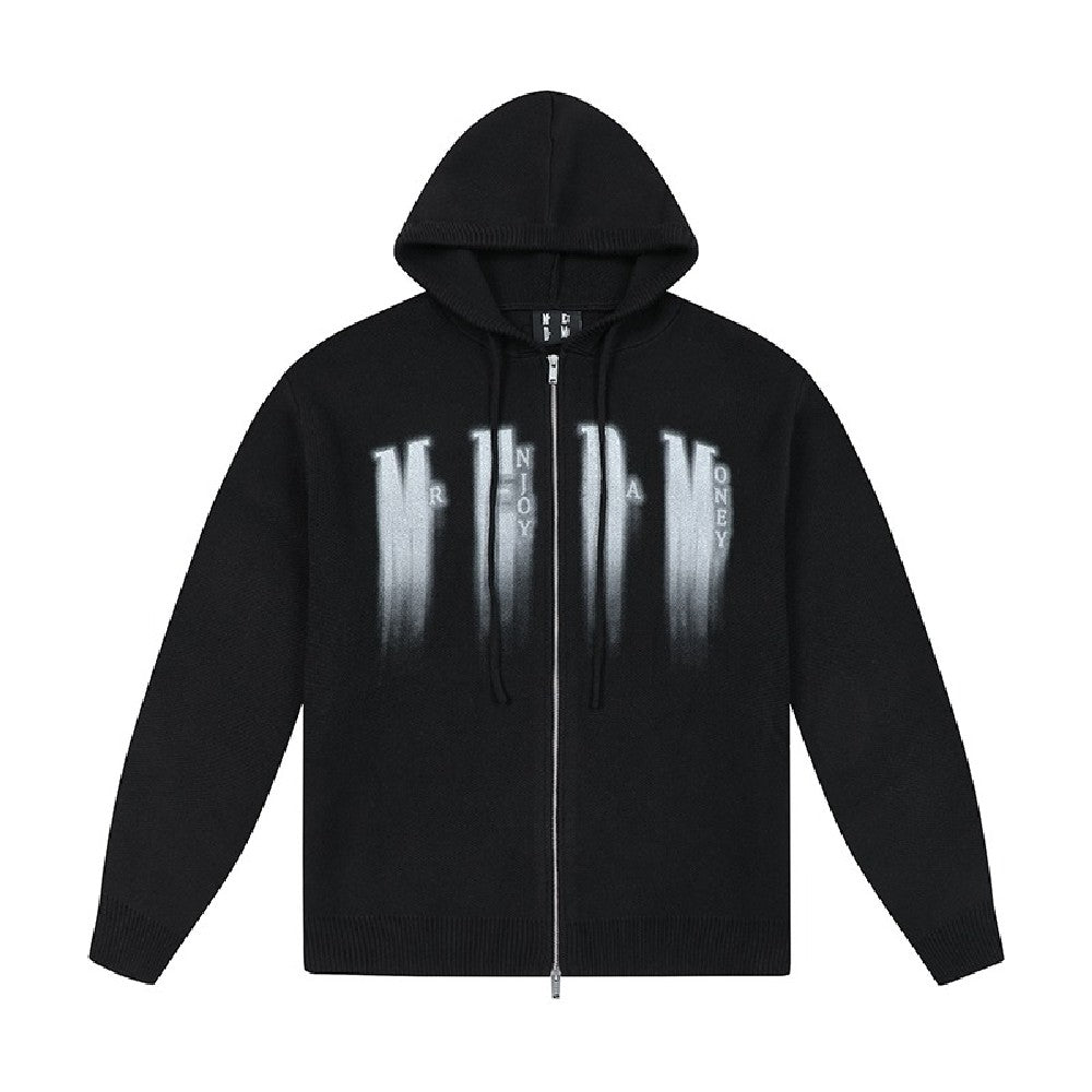 Zip-Up Hoodie with Motion Logo - chiclara