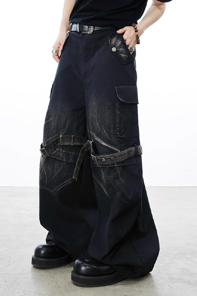 Stylish Belts Oversized Jeans - chiclara