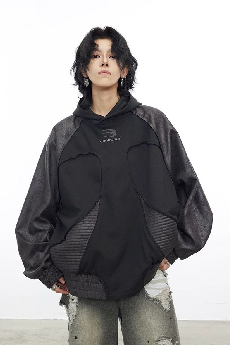 Avant-Garde Deconstructed Loose Hoodie - chiclara