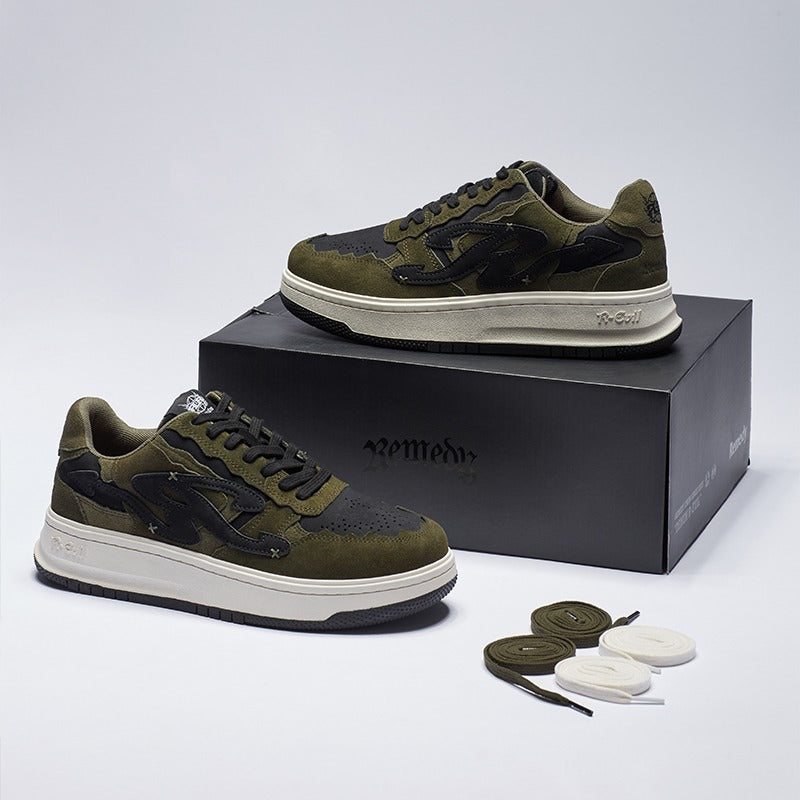 Pattern Platform Sneakers Green