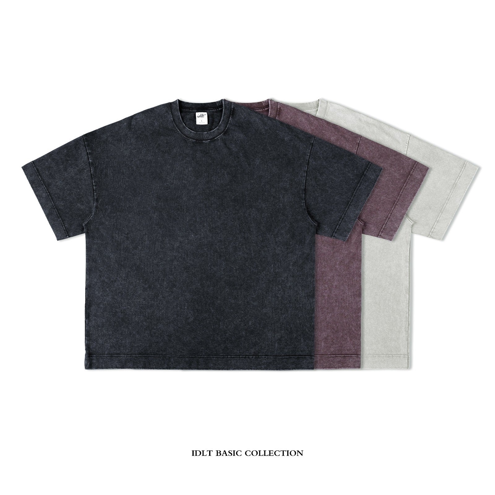 Oversized Tee in Old Wash Effect - chiclara