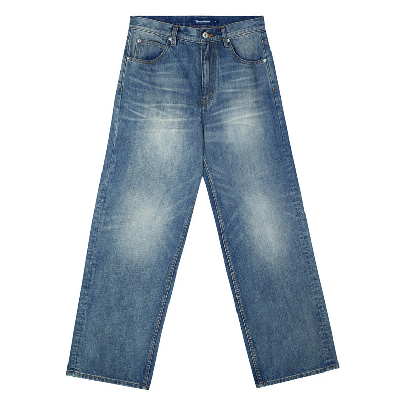 Classic Washed Denim Jeans - chiclara