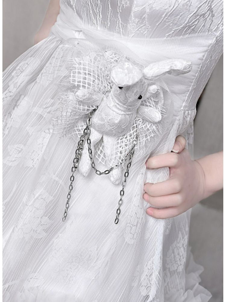 White Lace Doll Dress