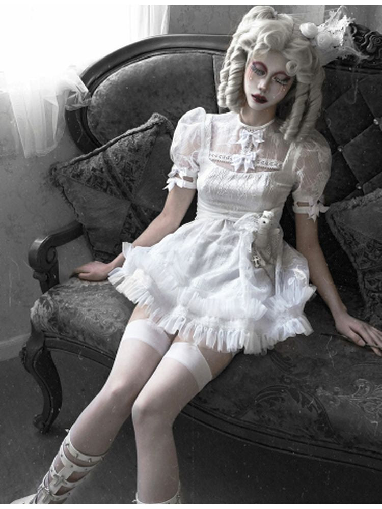 White Lace Doll Dress