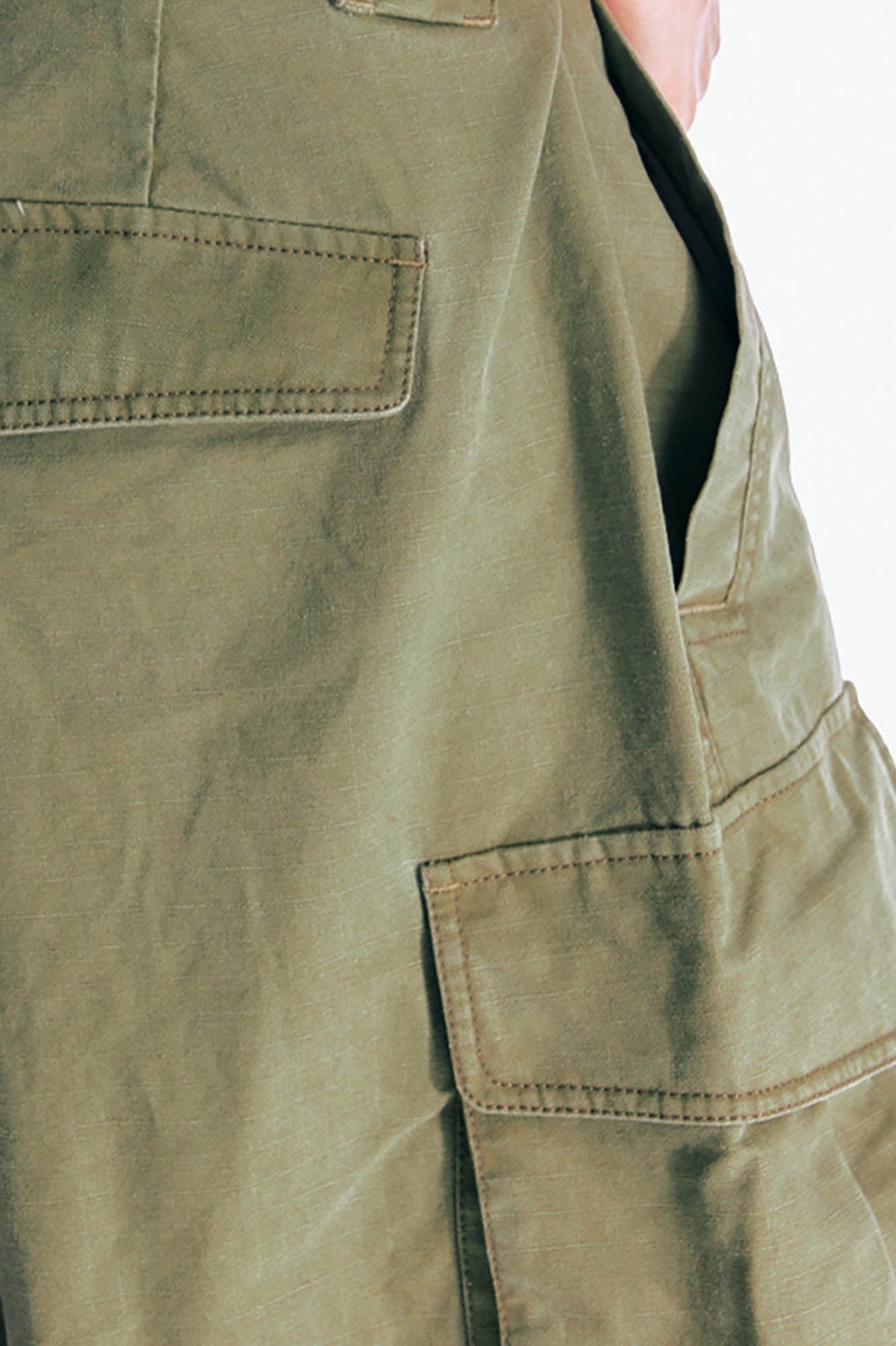 Flared Hem Utility Cargo Shorts