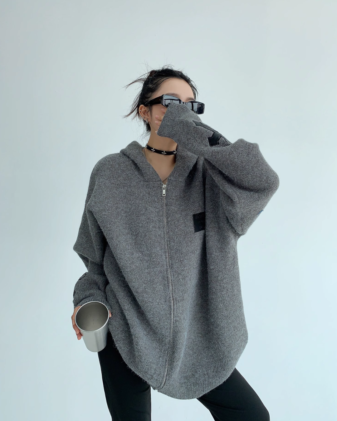 Halo Cross-Zip Hoodie