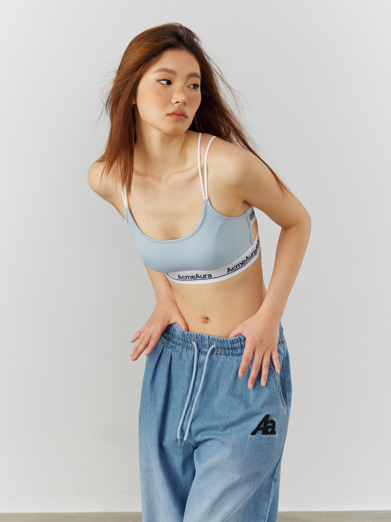 ACMEAURA Logo Band Sports Bra