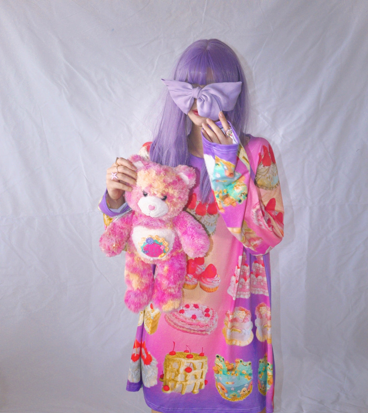 Sweet Matcha Macaron Oversized Sweater Dress