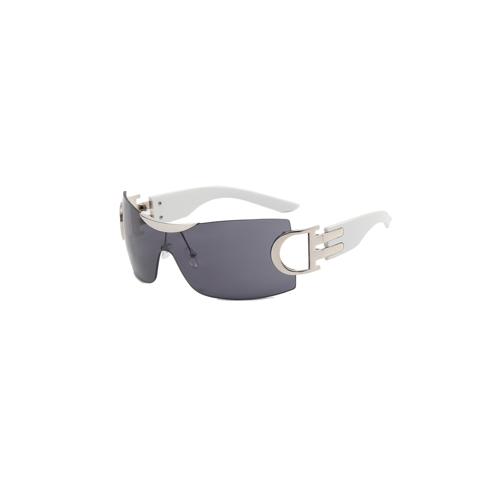 Sculpted Shield Wraparound Sunglasses - view 1