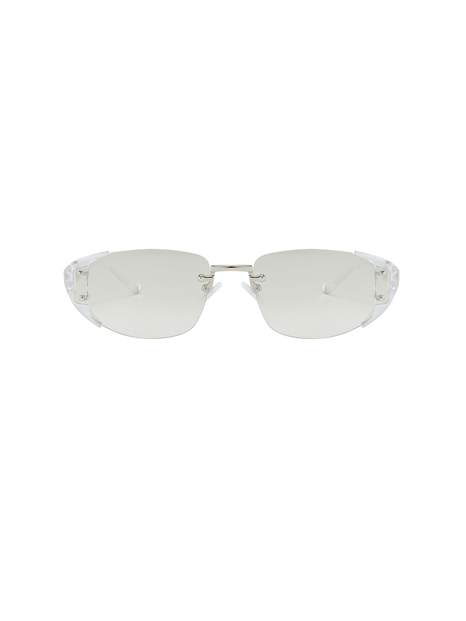 Translucent Rimless Oval Sunglasses - view 2
