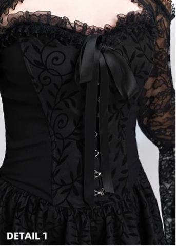 Dark Victorian Lace Dress