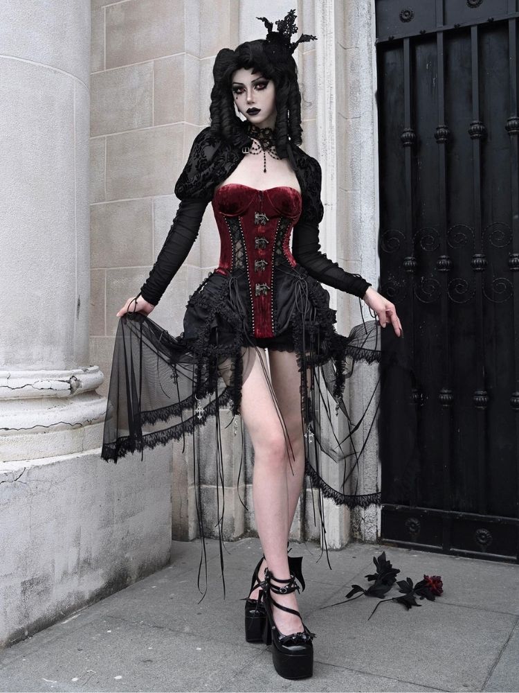 Velvet Lace Steampunk Corset