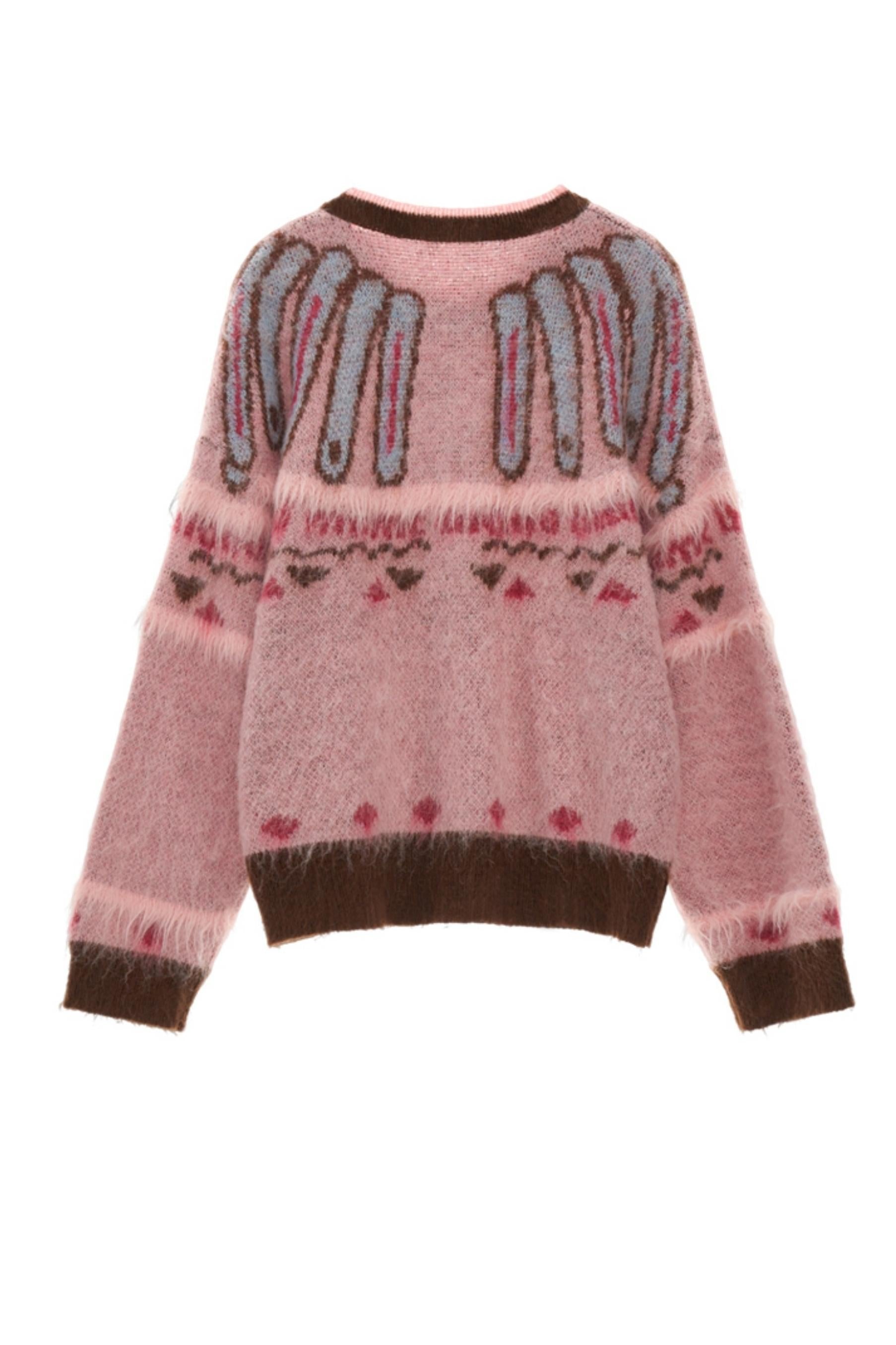 Mohair Fairisle Cardigan