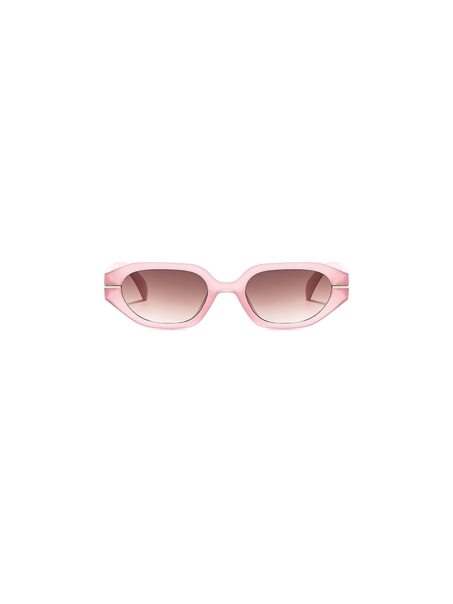 Chunky Translucent Oval Sunglasses - view 8