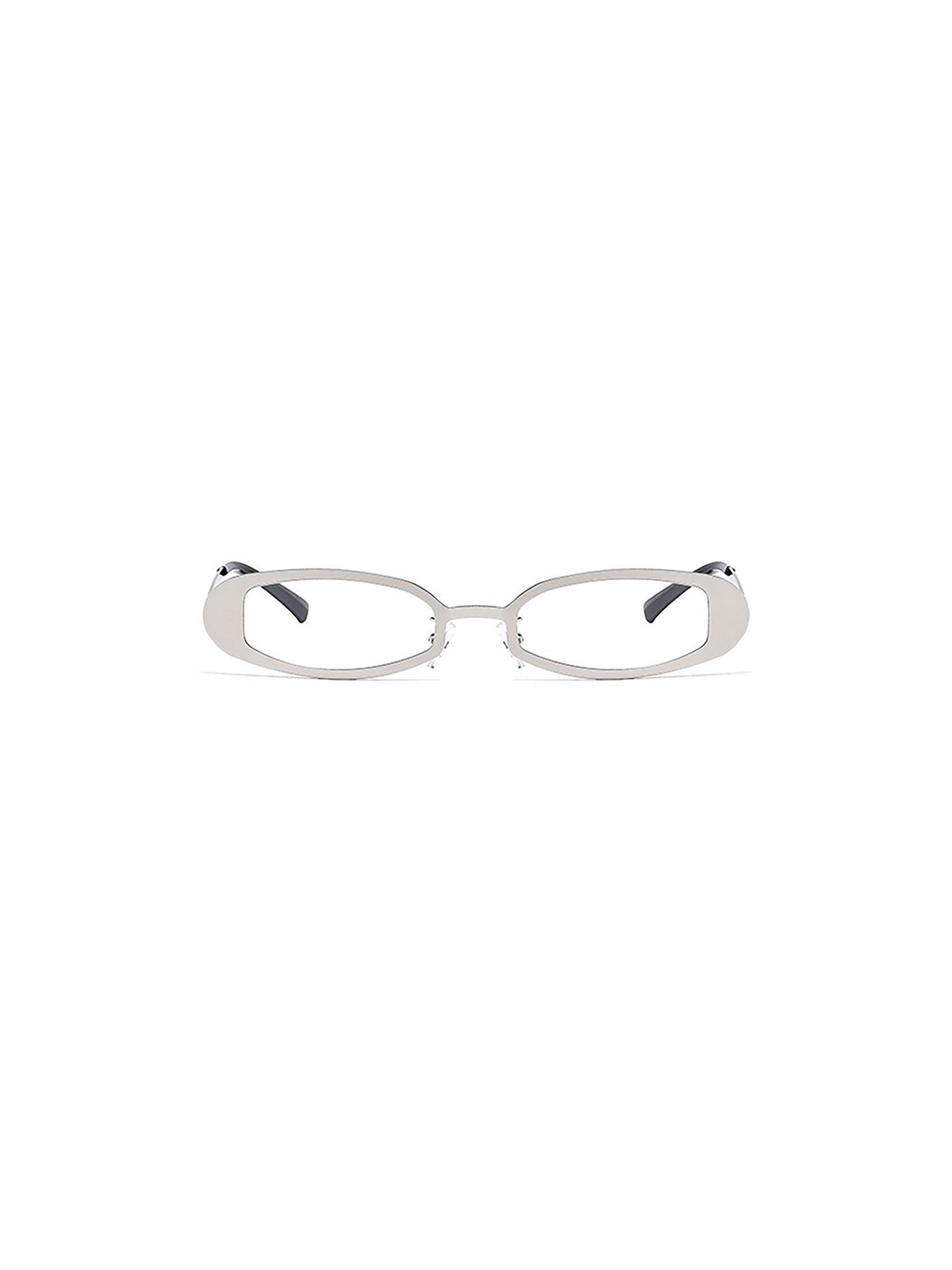 Polished-Brow Narrow Oval Sunglasses - view 4