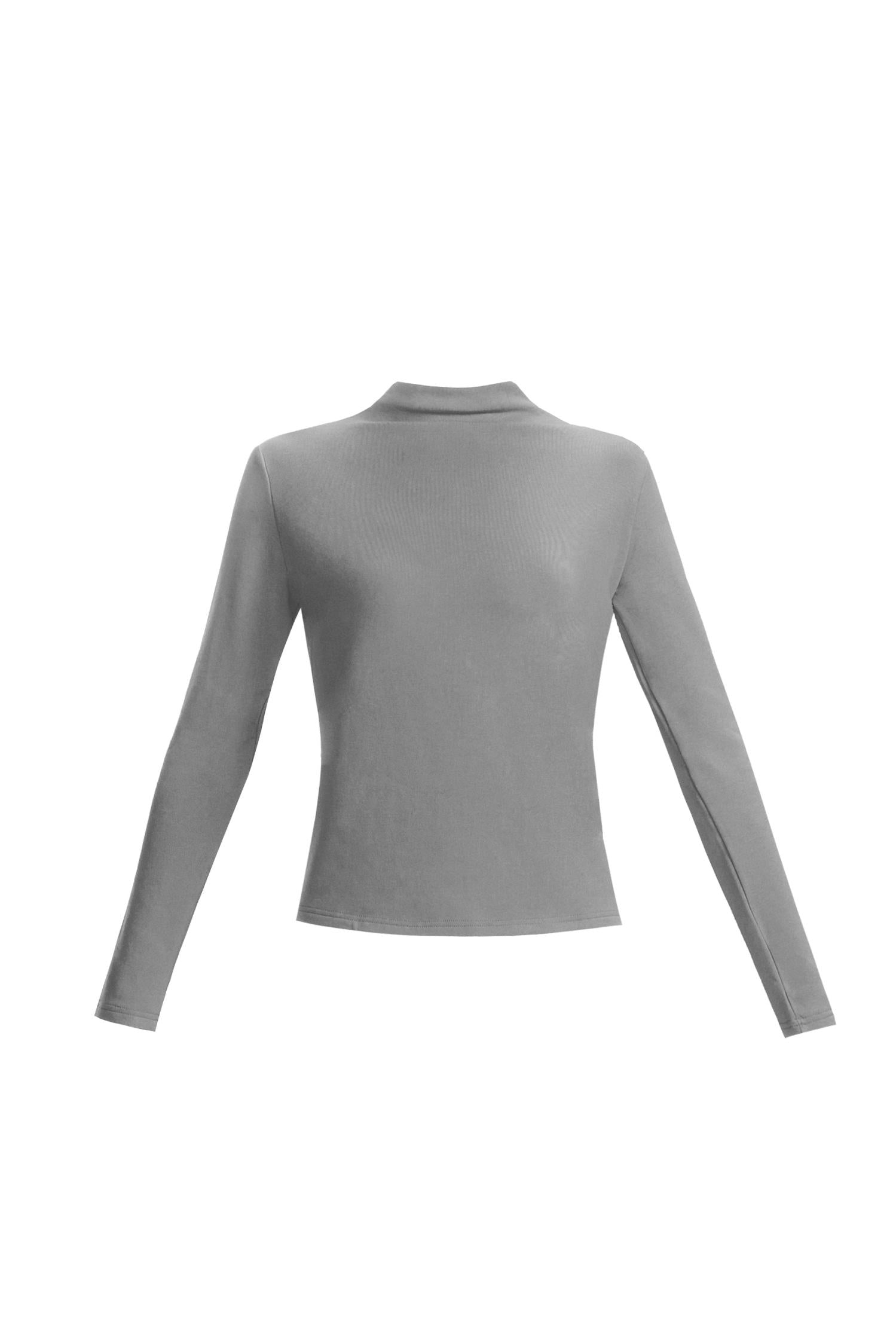 Mock Neck Long Sleeve Top