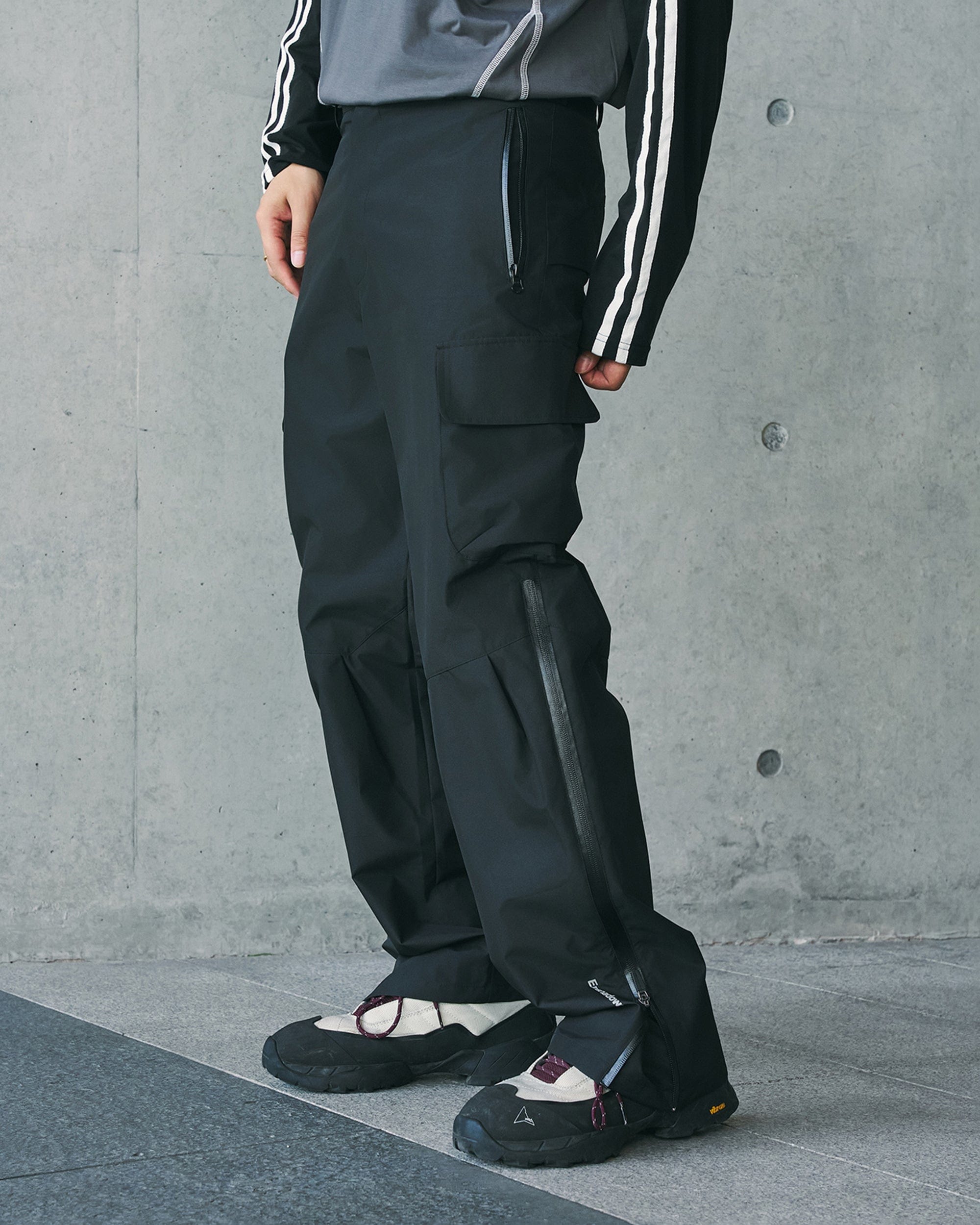 Utility Pleated Spliced Cargo Pants