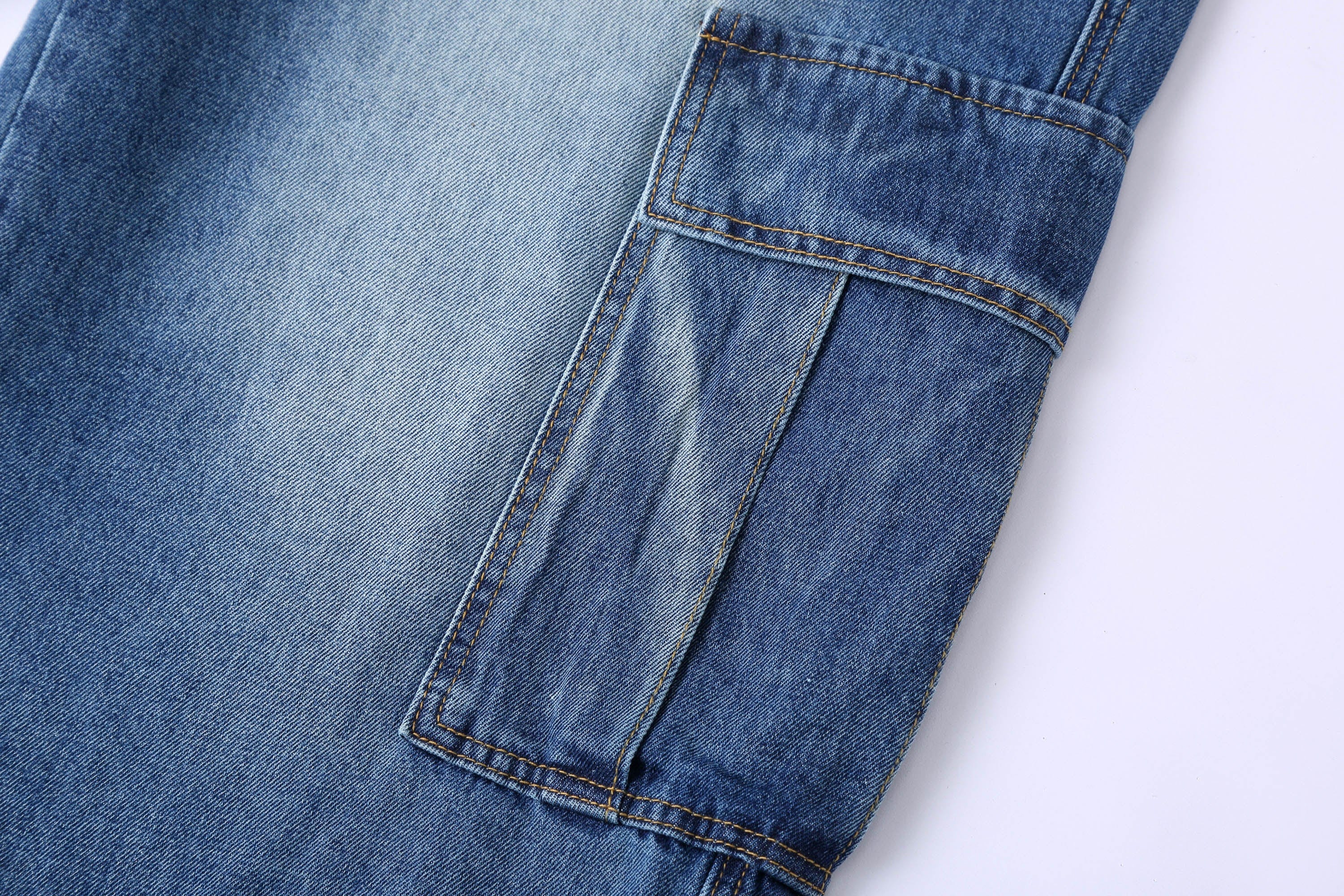 Baggy Denim Cargo Shorts