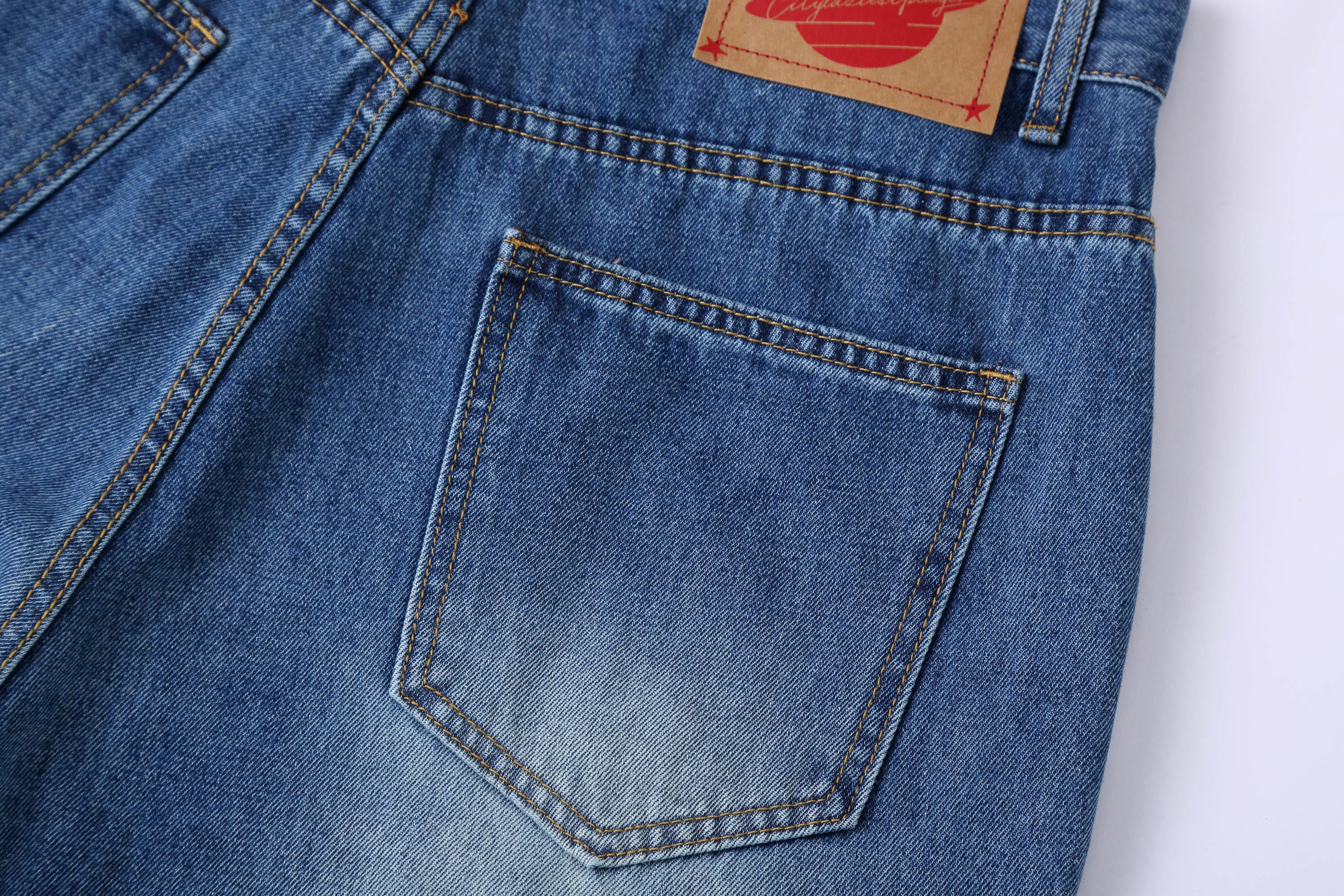 Baggy Denim Cargo Shorts