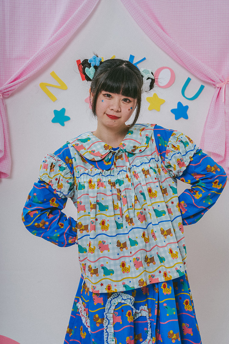 Kawaii Ruffle Sleeveless Top